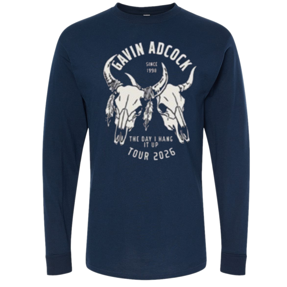 Long Sleeve Deep Navy Steerhead Tee
