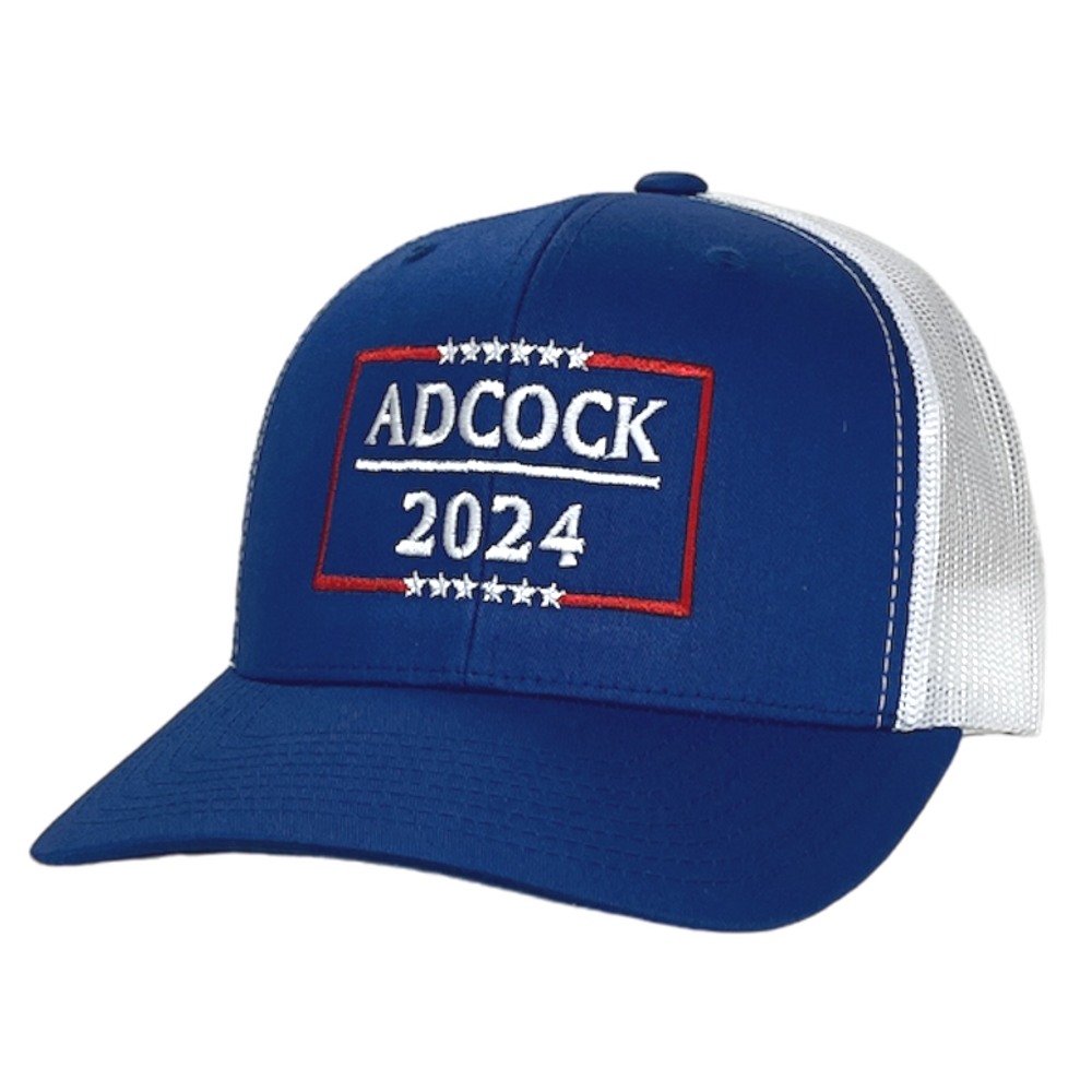 Royal Blue and White Gavin 2024 Hat